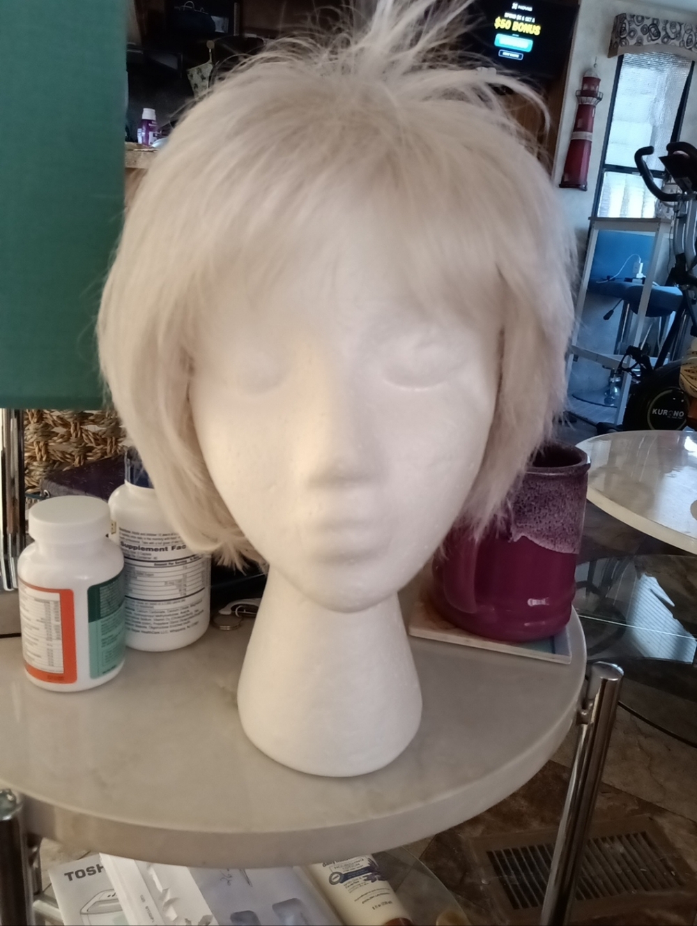 Envy Alyssa Light Grey Wig In Good Condition Size Petite